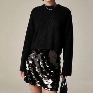 J.Crew Collection Circle Sequin Mini Skirt, Size 24, NWT